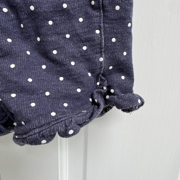 NWOT Simple Joys by Carter’s Navy Polka Dot Soft Ruffle Shorts - Picture 2 of 6